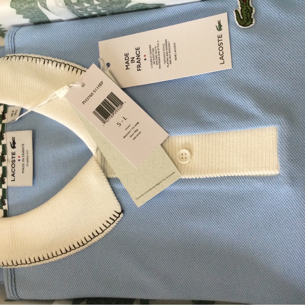 LACOSTE Men’s Classic fit Polo Made in France - Picture 4 of 7
